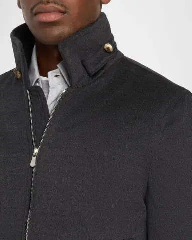 Brunello Cucinelli Men's Stretch-Jersey Jacket | Thumbnail 5 Brunello Cucinelli Men's Stretch-Jersey Jacket | Thumbnail 5