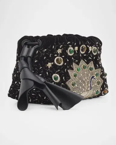 Zimmermann Cloud 91 Embroidered Velvet Clutch Bag | Thumbnail 3 Zimmermann Cloud 91 Embroidered Velvet Clutch Bag | Thumbnail 3