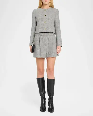 TANYA TAYLOR Lois Glen Plaid Blazer | Thumbnail 2 TANYA TAYLOR Lois Glen Plaid Blazer | Thumbnail 2
