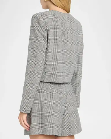TANYA TAYLOR Lois Glen Plaid Blazer | Thumbnail 3 TANYA TAYLOR Lois Glen Plaid Blazer | Thumbnail 3
