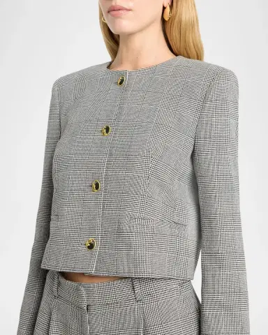 TANYA TAYLOR Lois Glen Plaid Blazer | Thumbnail 5 TANYA TAYLOR Lois Glen Plaid Blazer | Thumbnail 5