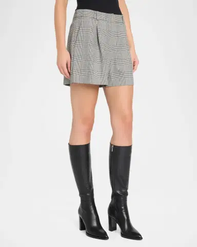 TANYA TAYLOR Jodi Glen Plaid Wide-Leg Shorts | Thumbnail 4 TANYA TAYLOR Jodi Glen Plaid Wide-Leg Shorts | Thumbnail 4