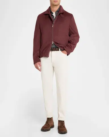 Brunello Cucinelli Men's Stretch-Jersey Jacket | Thumbnail 2 Brunello Cucinelli Men's Stretch-Jersey Jacket | Thumbnail 2