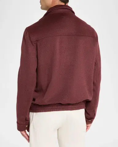 Brunello Cucinelli Men's Stretch-Jersey Jacket | Thumbnail 3 Brunello Cucinelli Men's Stretch-Jersey Jacket | Thumbnail 3
