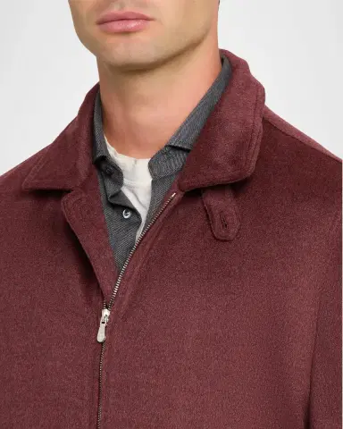 Brunello Cucinelli Men's Stretch-Jersey Jacket | Thumbnail 5 Brunello Cucinelli Men's Stretch-Jersey Jacket | Thumbnail 5