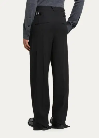 Bottega Veneta Light Wool Grain de Poudre Trousers | Thumbnail 3 Bottega Veneta Light Wool Grain de Poudre Trousers | Thumbnail 3