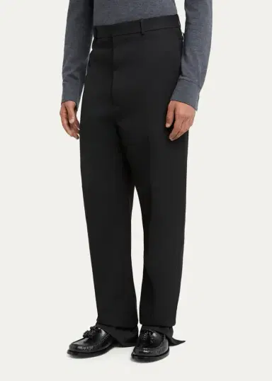 Bottega Veneta Light Wool Grain de Poudre Trousers | Thumbnail 4 Bottega Veneta Light Wool Grain de Poudre Trousers | Thumbnail 4