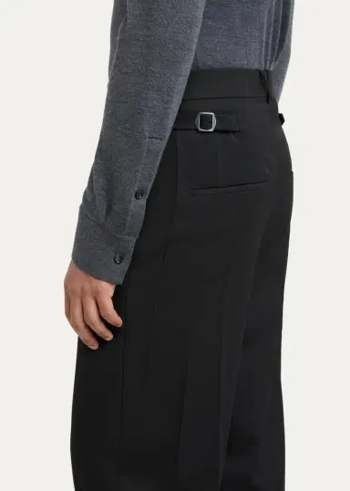 Bottega Veneta Light Wool Grain de Poudre Trousers | Thumbnail 5 Bottega Veneta Light Wool Grain de Poudre Trousers | Thumbnail 5