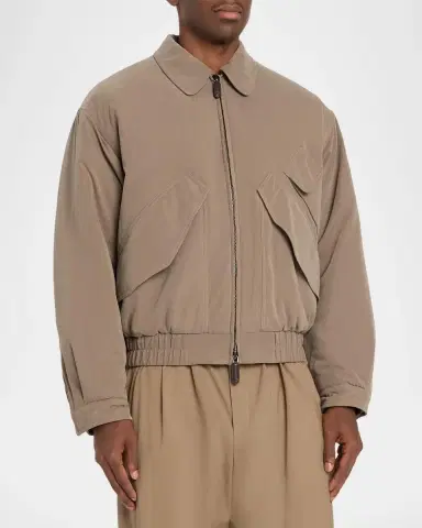 Giorgio Armani Men's Club Collar Jacket | Thumbnail 4 Giorgio Armani Men's Club Collar Jacket | Thumbnail 4