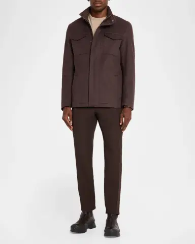 HERNO Men's Virgin Wool-Cashmere Jacket | Thumbnail 2 HERNO Men's Virgin Wool-Cashmere Jacket | Thumbnail 2