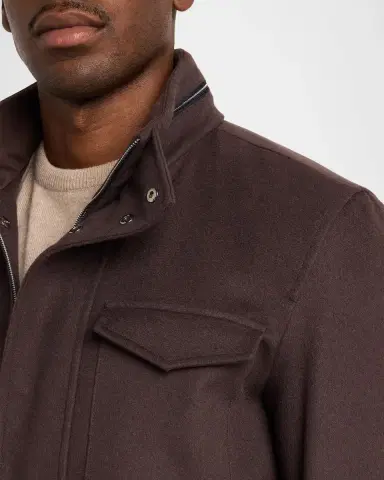 HERNO Men's Virgin Wool-Cashmere Jacket | Thumbnail 5 HERNO Men's Virgin Wool-Cashmere Jacket | Thumbnail 5