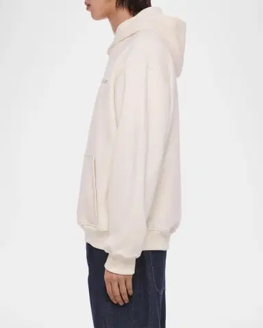 Helmut Lang Men's Logo Cotton Hoodie | Thumbnail 6 Helmut Lang Men's Logo Cotton Hoodie | Thumbnail 6
