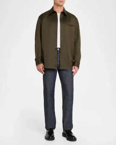 Helmut Lang Men's Cotton Shirt Jacket | Thumbnail 2 Helmut Lang Men's Cotton Shirt Jacket | Thumbnail 2