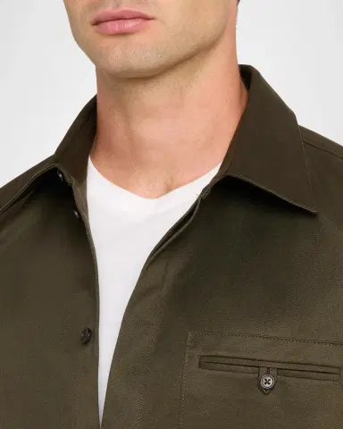 Helmut Lang Men's Cotton Shirt Jacket | Thumbnail 5 Helmut Lang Men's Cotton Shirt Jacket | Thumbnail 5