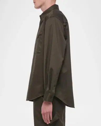 Helmut Lang Men's Cotton Shirt Jacket | Thumbnail 6 Helmut Lang Men's Cotton Shirt Jacket | Thumbnail 6