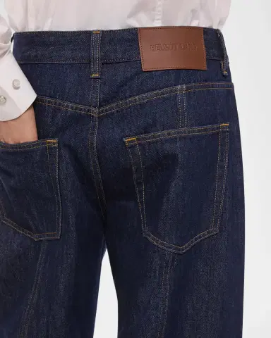 Helmut Lang Men's Saddle Dark Wash Jeans | Thumbnail 5 Helmut Lang Men's Saddle Dark Wash Jeans | Thumbnail 5