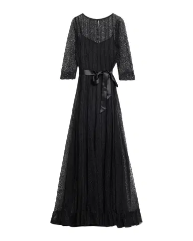 Rickie Freeman for Teri Jon Pintuck Lace Gown | Thumbnail 1 Rickie Freeman for Teri Jon Pintuck Lace Gown | Thumbnail 1