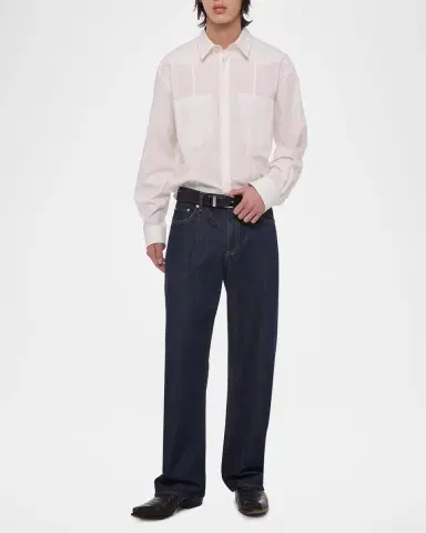 Helmut Lang Men's Cotton Relaxed Shirt | Thumbnail 2 Helmut Lang Men's Cotton Relaxed Shirt | Thumbnail 2