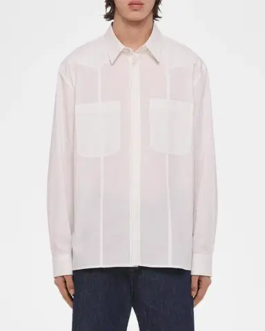 Helmut Lang Men's Cotton Relaxed Shirt | Thumbnail 4 Helmut Lang Men's Cotton Relaxed Shirt | Thumbnail 4
