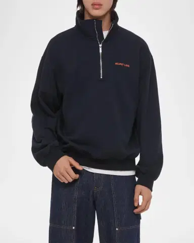 Helmut Lang Men's Logo Cotton Sweatshirt | Thumbnail 4 Helmut Lang Men's Logo Cotton Sweatshirt | Thumbnail 4