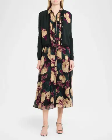 Rickie Freeman for Teri Jon Floral Intarsia Wool Knit Cardigan | Thumbnail 2 Rickie Freeman for Teri Jon Floral Intarsia Wool Knit Cardigan | Thumbnail 2