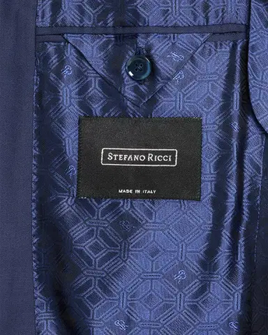 Stefano Ricci Men's Classic Solid Wool Suit | Thumbnail 7 Stefano Ricci Men's Classic Solid Wool Suit | Thumbnail 7