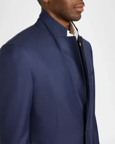 Stefano Ricci Men's Classic Solid Wool Suit | Thumbnail 8 Stefano Ricci Men's Classic Solid Wool Suit | Thumbnail 8