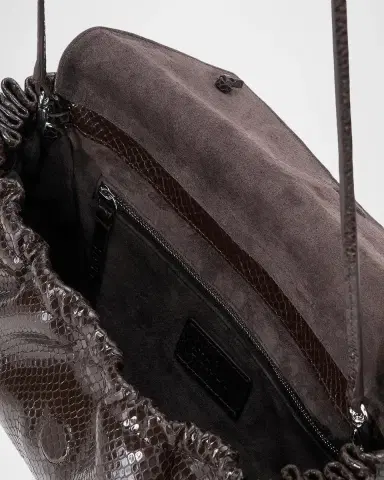Staud Cy Snake-Embossed Leather Shoulder Bag | Thumbnail 2 Staud Cy Snake-Embossed Leather Shoulder Bag | Thumbnail 2