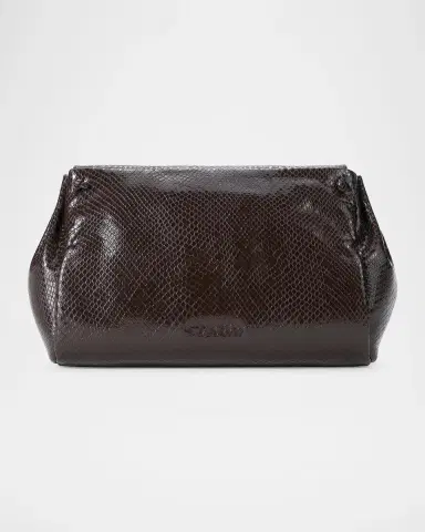 Staud Cy Snake-Embossed Leather Shoulder Bag | Thumbnail 3 Staud Cy Snake-Embossed Leather Shoulder Bag | Thumbnail 3
