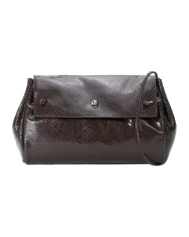 Staud Cy Snake-Embossed Leather Shoulder Bag | Thumbnail 1 Staud Cy Snake-Embossed Leather Shoulder Bag | Thumbnail 1