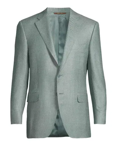 Canali Lux Solid Diagonal Weave Sportcoat | Thumbnail 1 Canali Lux Solid Diagonal Weave Sportcoat | Thumbnail 1