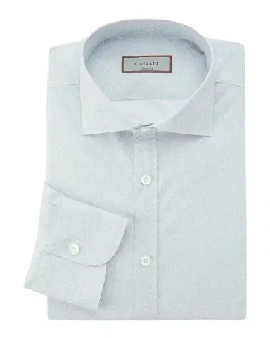 Canali Micro Floral Modern-Fit Shirt | Thumbnail 1 Canali Micro Floral Modern-Fit Shirt | Thumbnail 1
