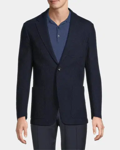 Canali Textured Jersey Wool Jacket | Thumbnail 4 Canali Textured Jersey Wool Jacket | Thumbnail 4