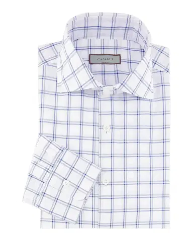 Canali Plaid Cotton Sport Shirt | Thumbnail 2 Canali Plaid Cotton Sport Shirt | Thumbnail 2