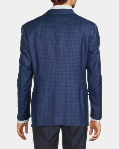 Canali Micro-Plaid Wool Business Sport Coat | Thumbnail 3 Canali Micro-Plaid Wool Business Sport Coat | Thumbnail 3