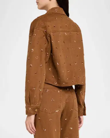 Ulla Johnson The Bobbi Embellished Denim Jacket | Thumbnail 3 Ulla Johnson The Bobbi Embellished Denim Jacket | Thumbnail 3