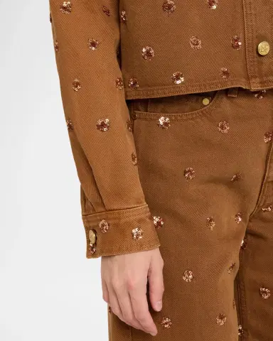 Ulla Johnson The Bobbi Embellished Denim Jacket | Thumbnail 5 Ulla Johnson The Bobbi Embellished Denim Jacket | Thumbnail 5