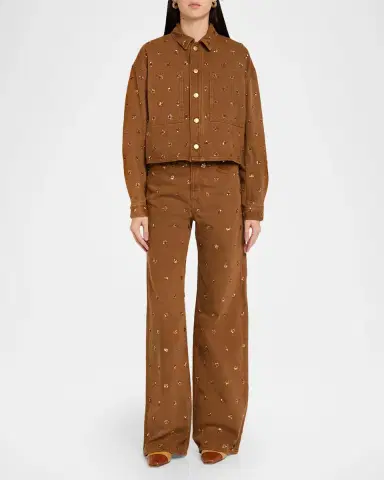 Ulla Johnson The Willow Embellished Flare Jeans | Thumbnail 2 Ulla Johnson The Willow Embellished Flare Jeans | Thumbnail 2