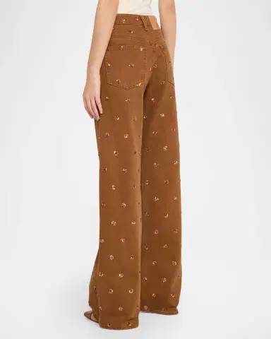 Ulla Johnson The Willow Embellished Flare Jeans | Thumbnail 3 Ulla Johnson The Willow Embellished Flare Jeans | Thumbnail 3