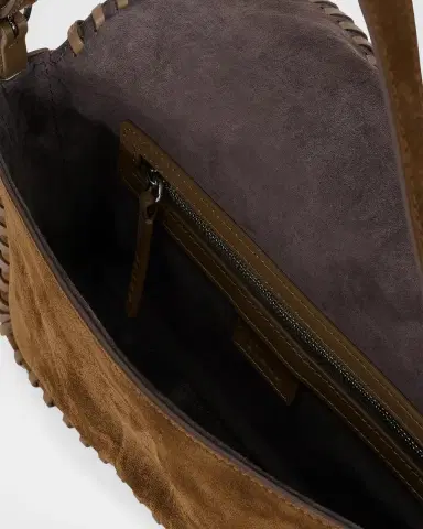 Staud Harlow Whipstitch Suede Shoulder Bag | Thumbnail 4 Staud Harlow Whipstitch Suede Shoulder Bag | Thumbnail 4