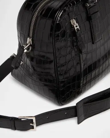 Tom Ford Men's Croc-Embossed Leather Top Handle Bag | Thumbnail 6 Tom Ford Men's Croc-Embossed Leather Top Handle Bag | Thumbnail 6