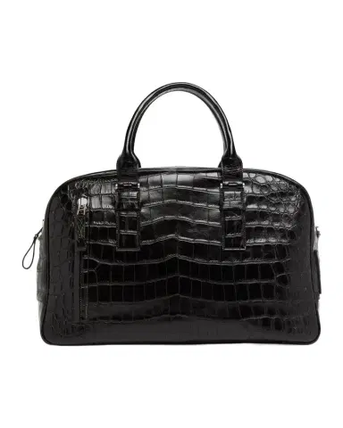 Tom Ford Men's Croc-Embossed Leather Top Handle Bag | Thumbnail 1 Tom Ford Men's Croc-Embossed Leather Top Handle Bag | Thumbnail 1