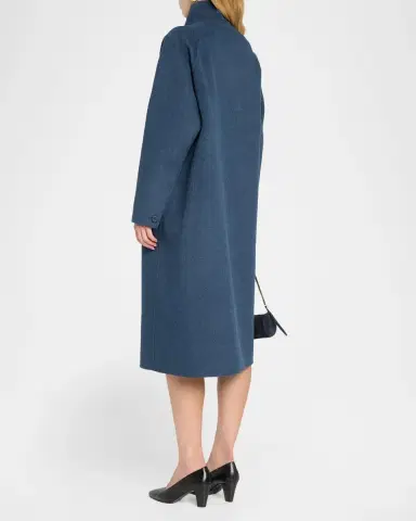 Emporio Armani Oversized Button-Front Coat | Thumbnail 3 Emporio Armani Oversized Button-Front Coat | Thumbnail 3