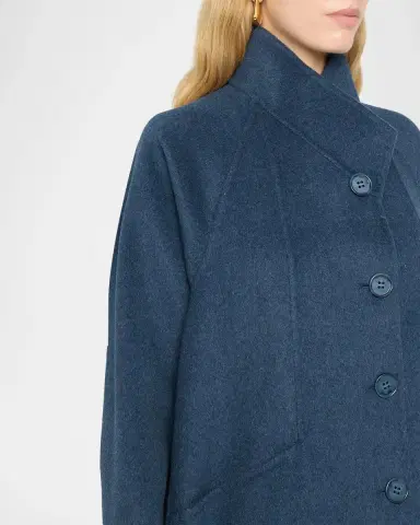 Emporio Armani Oversized Button-Front Coat | Thumbnail 5 Emporio Armani Oversized Button-Front Coat | Thumbnail 5