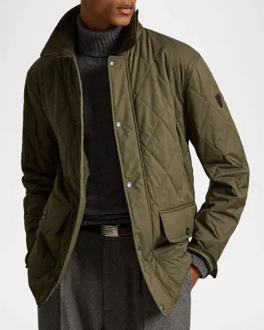 Polo Ralph Lauren Men's The Beaton Quilted Car Coat | Thumbnail 4 Polo Ralph Lauren Men's The Beaton Quilted Car Coat | Thumbnail 4