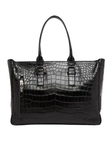 Tom Ford Men's Croc-Embossed Leather Tote Bag | Thumbnail 1 Tom Ford Men's Croc-Embossed Leather Tote Bag | Thumbnail 1