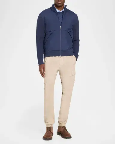 Polo Ralph Lauren Men's Cotton-Blend Insulated Zip-Front Sweater | Thumbnail 2 Polo Ralph Lauren Men's Cotton-Blend Insulated Zip-Front Sweater | Thumbnail 2