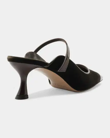 Alexandre Birman 60mm Tita Wave Velvet Mule Pumps | Thumbnail 2 Alexandre Birman 60mm Tita Wave Velvet Mule Pumps | Thumbnail 2