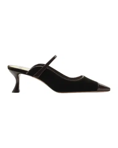 Alexandre Birman 60mm Tita Wave Velvet Mule Pumps | Thumbnail 1 Alexandre Birman 60mm Tita Wave Velvet Mule Pumps | Thumbnail 1