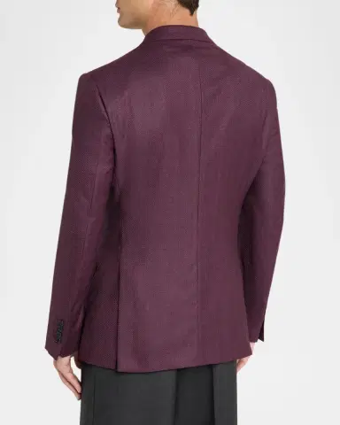 Emporio Armani Men's G-Line Wool Slim Herringbone Sport Coat | Thumbnail 3 Emporio Armani Men's G-Line Wool Slim Herringbone Sport Coat | Thumbnail 3